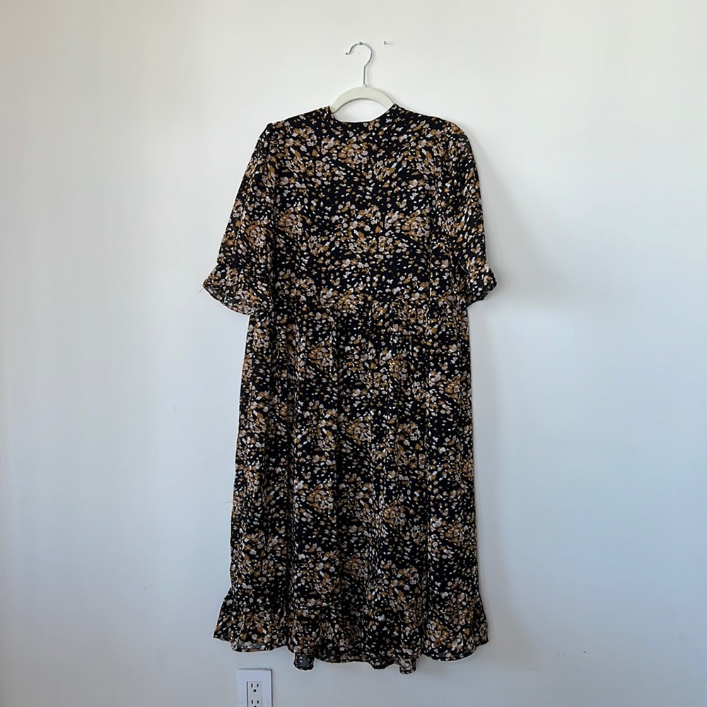 PATTERNED MIDI DRESS - Picture 2 of 9